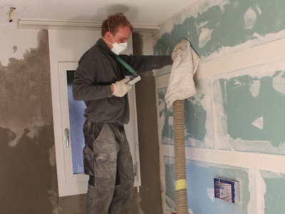 Ausflocken, Einblasdämmung